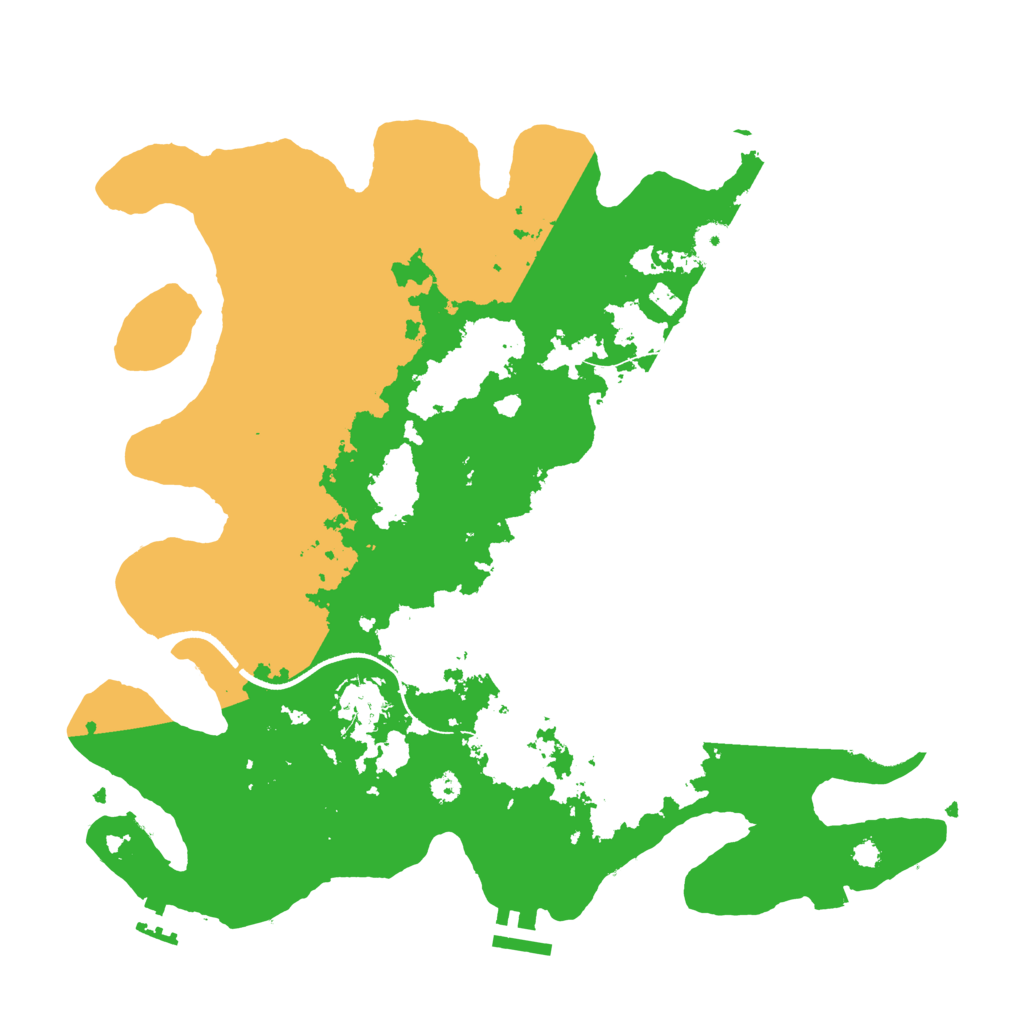 Biome Rust Map: Procedural Map, Size: 3500, Seed: 580530023