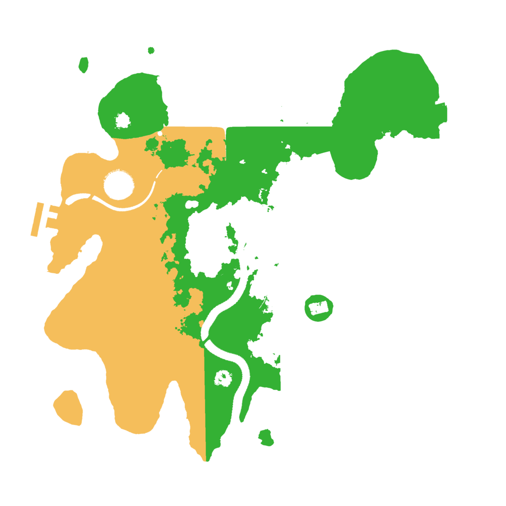 Biome Rust Map: Procedural Map, Size: 3000, Seed: 1646144551