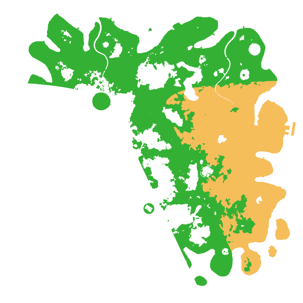 Biome Rust Map: Procedural Map, Size: 4500, Seed: 60935276