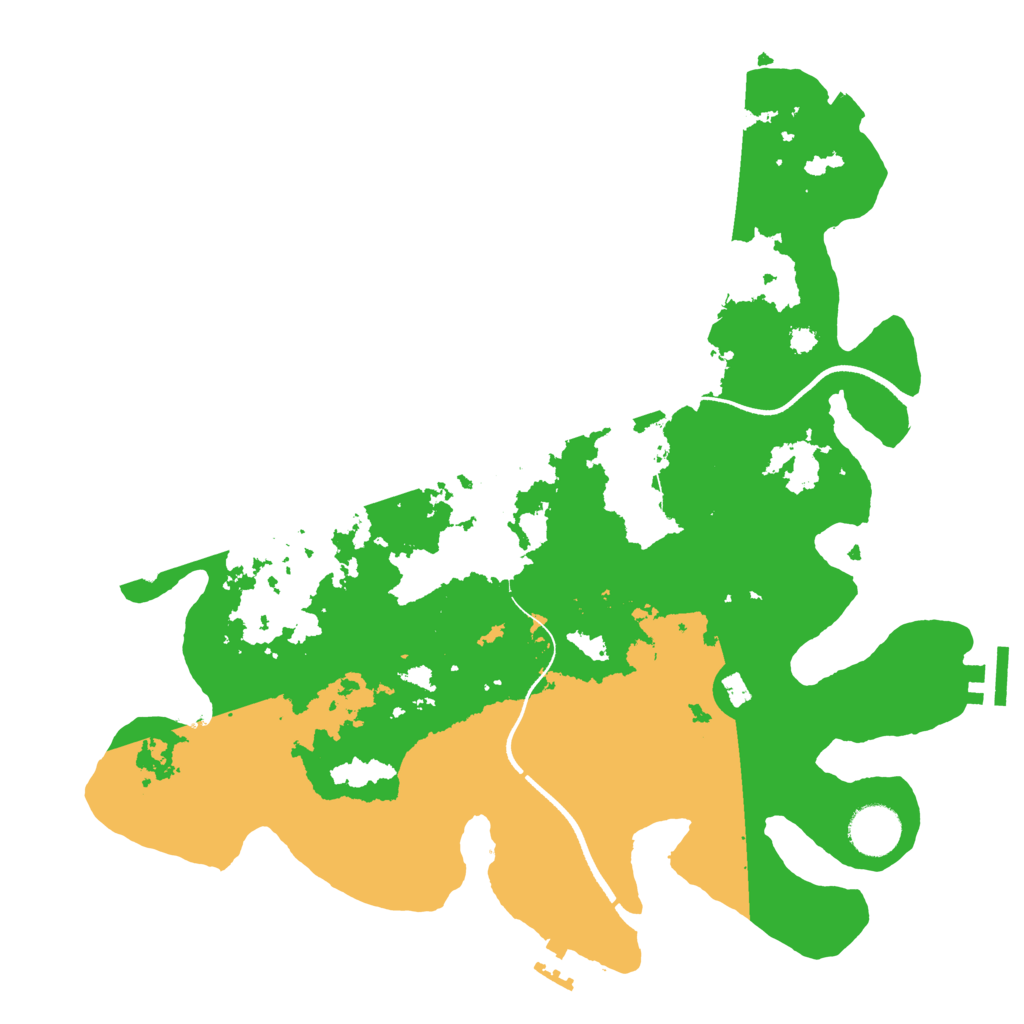 Biome Rust Map: Procedural Map, Size: 3500, Seed: 1095002652