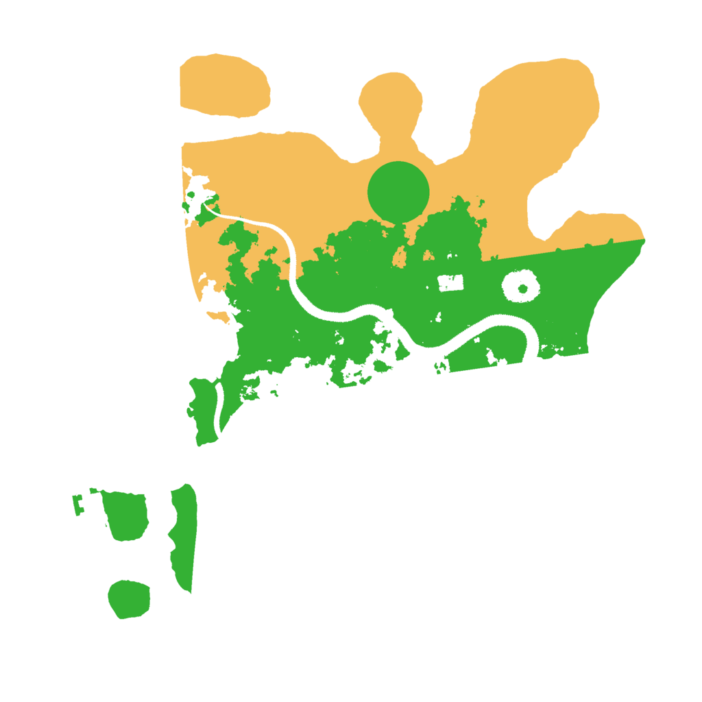 Biome Rust Map: Procedural Map, Size: 3000, Seed: 120305233