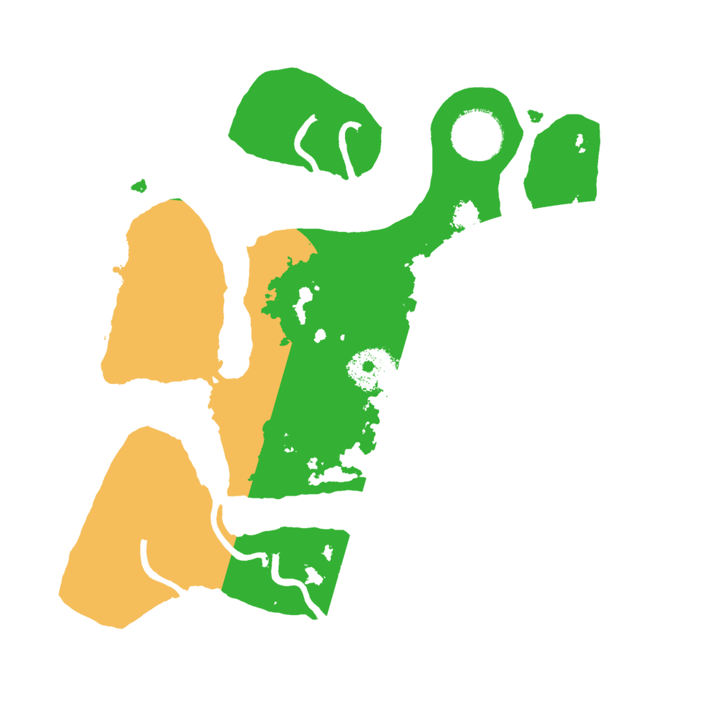 Biome Rust Map: Procedural Map, Size: 2500, Seed: 215