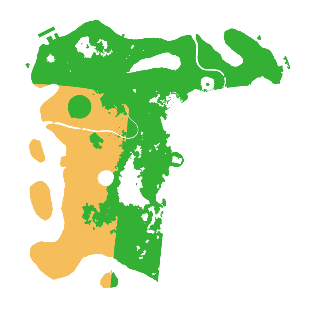 Biome Rust Map: Procedural Map, Size: 3500, Seed: 566187009
