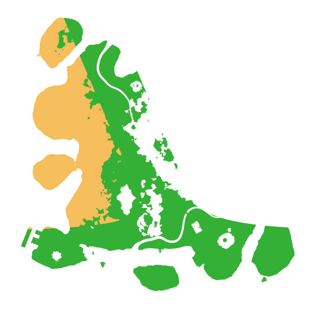 Biome Rust Map: Procedural Map, Size: 3000, Seed: 13666777
