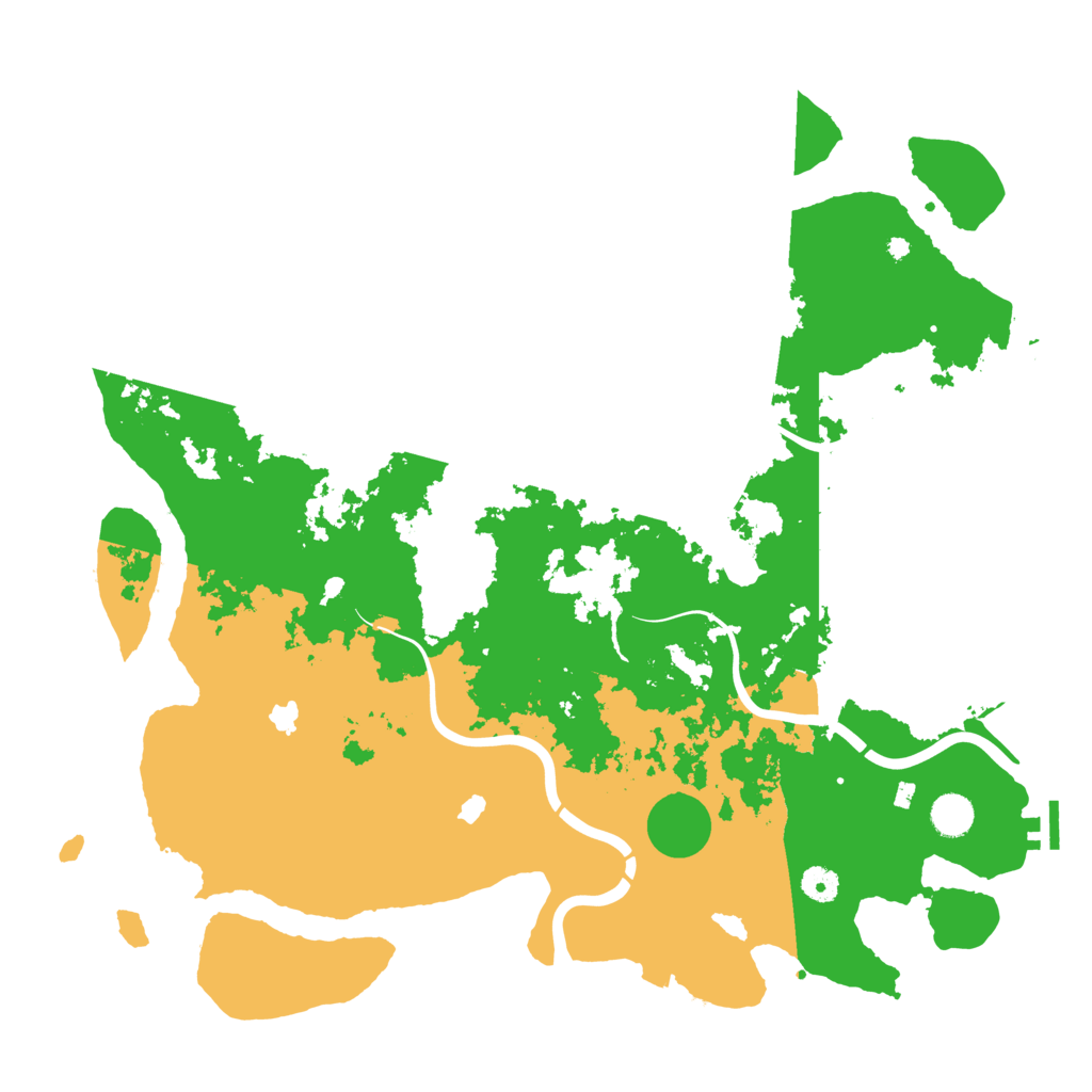 Biome Rust Map: Procedural Map, Size: 4500, Seed: 42605924