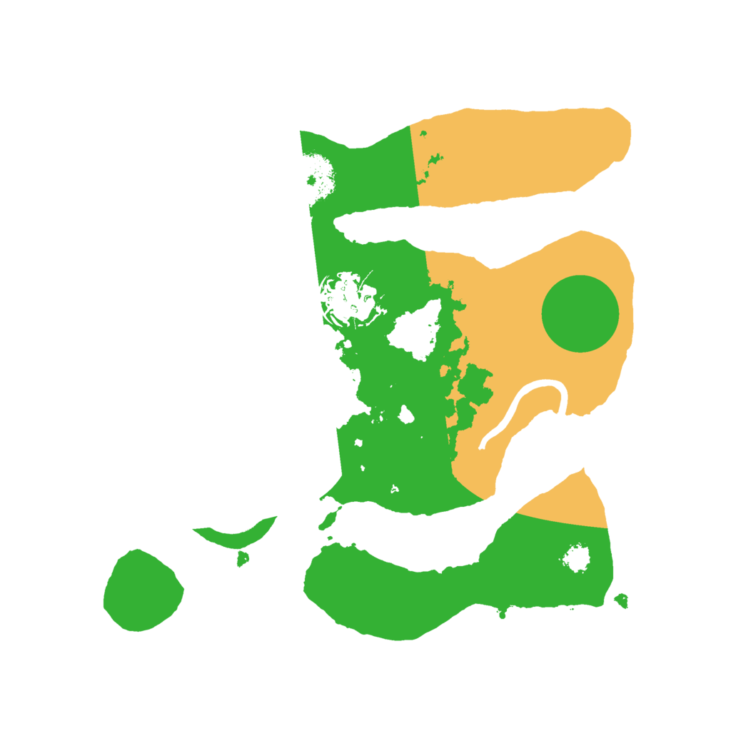 Biome Rust Map: Procedural Map, Size: 2500, Seed: 76886022