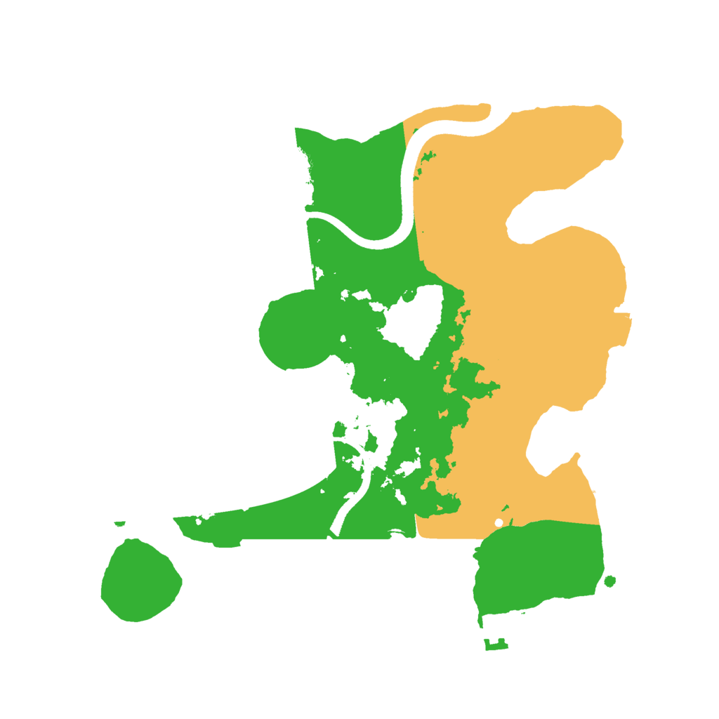 Biome Rust Map: Procedural Map, Size: 2500, Seed: 76886022
