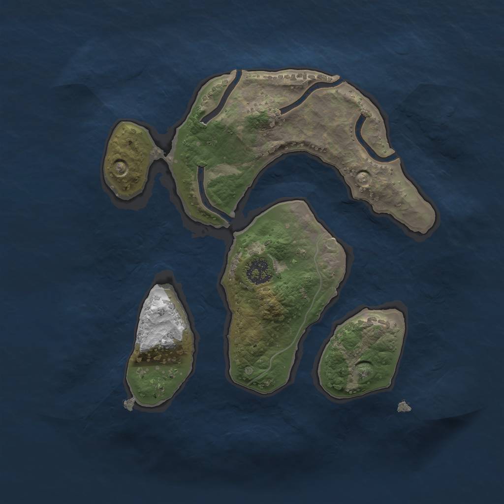 Rust Map: Procedural Map, Size: 2000, Seed: 836, 7 Monuments