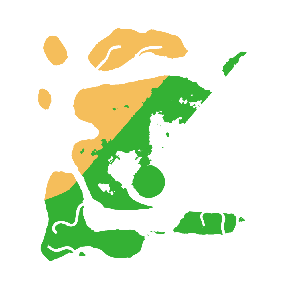 Biome Rust Map: Procedural Map, Size: 2500, Seed: 21026