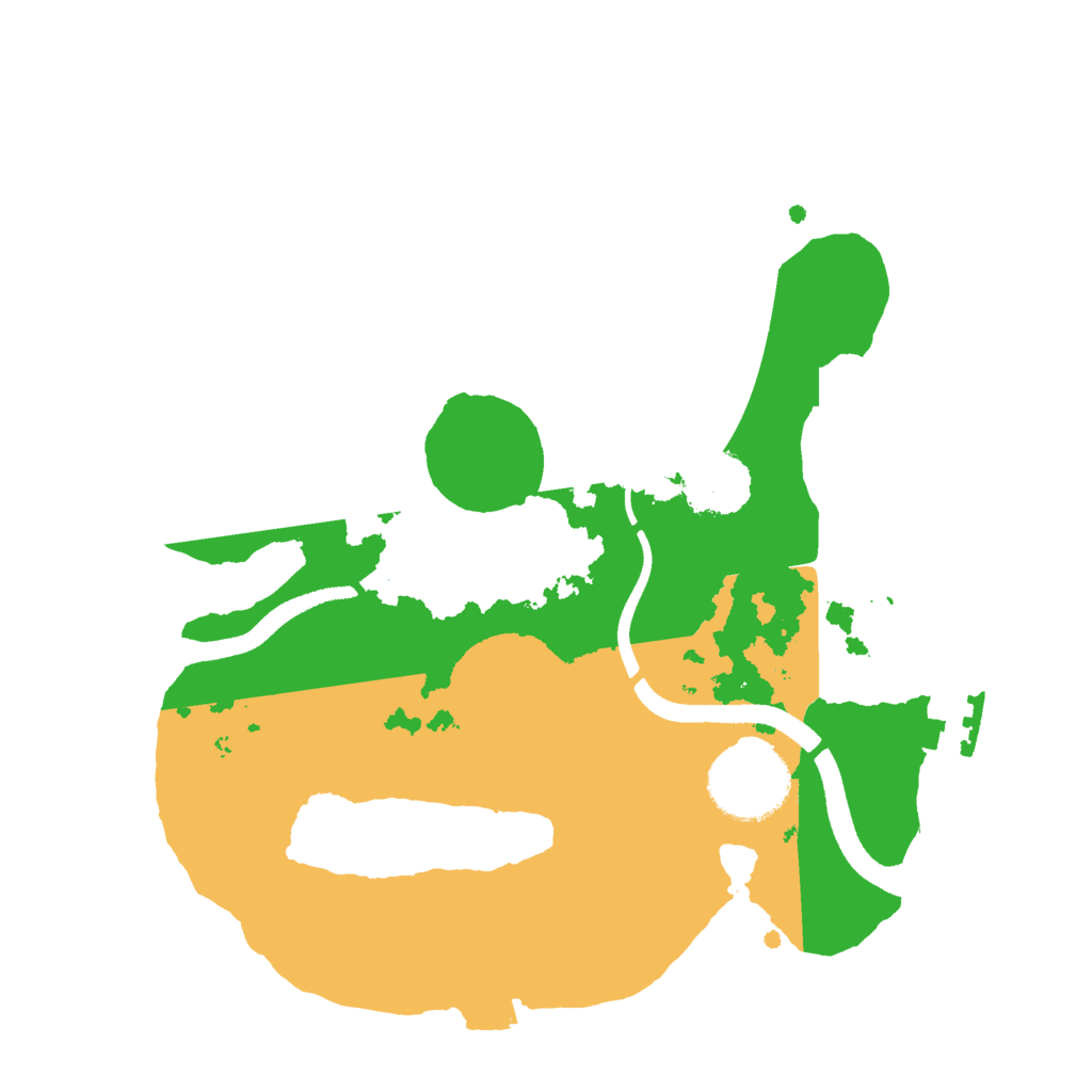 Biome Rust Map: Procedural Map, Size: 2500, Seed: 123489