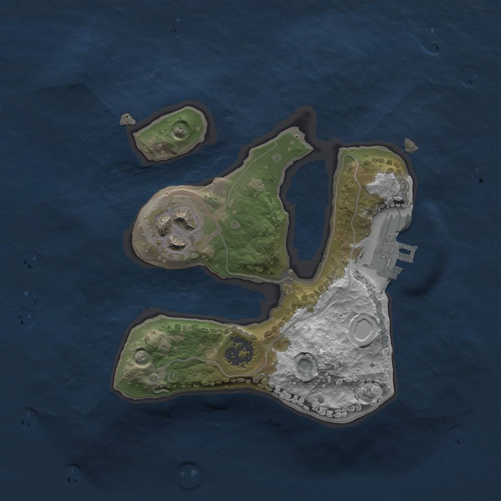 Rust Map: Procedural Map, Size: 1750, Seed: 599045064, 8 Monuments