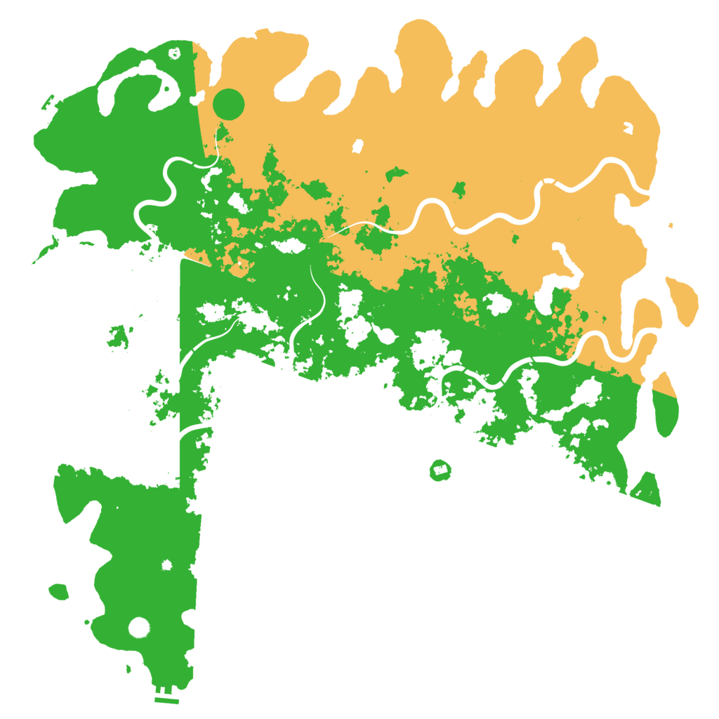 Biome Rust Map: Procedural Map, Size: 6000, Seed: 7869332