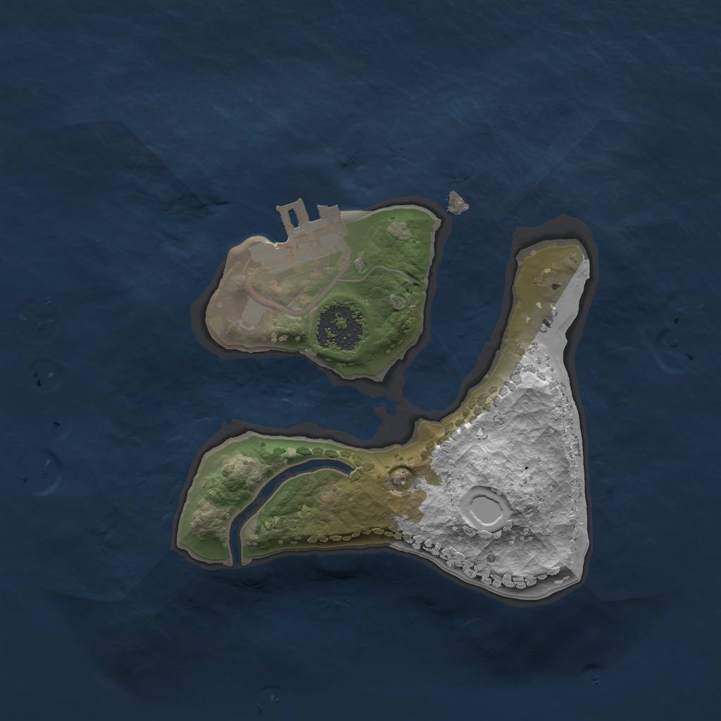 Rust Map: Procedural Map, Size: 1620, Seed: 599045064, 7 Monuments