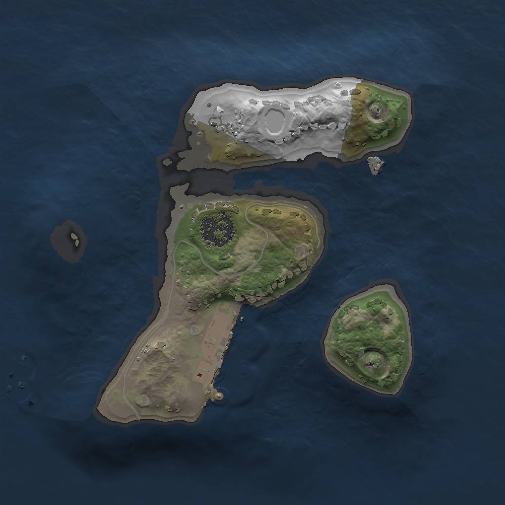 Rust Map: Procedural Map, Size: 1500, Seed: 765694743, 7 Monuments