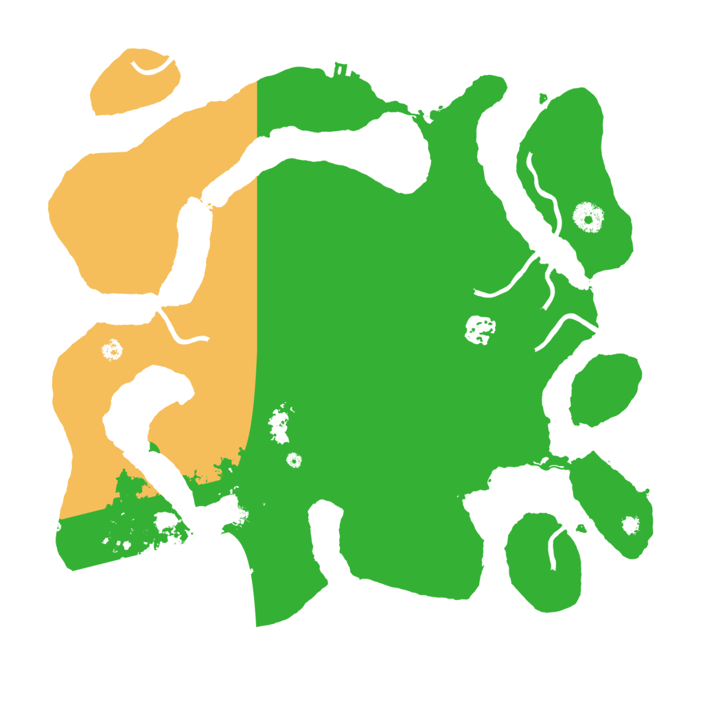Biome Rust Map: Procedural Map, Size: 3500, Seed: 980894869