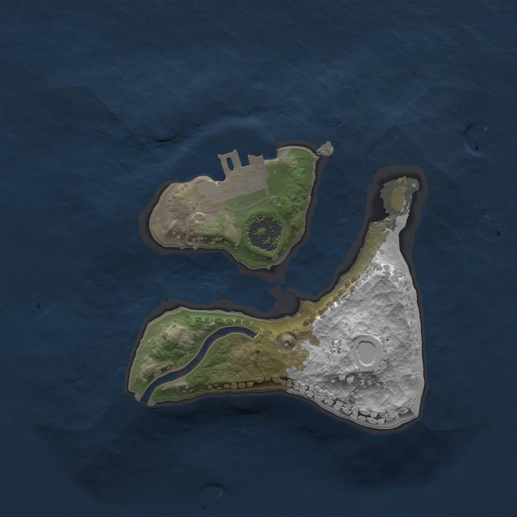 Rust Map: Procedural Map, Size: 1600, Seed: 599045064, 7 Monuments