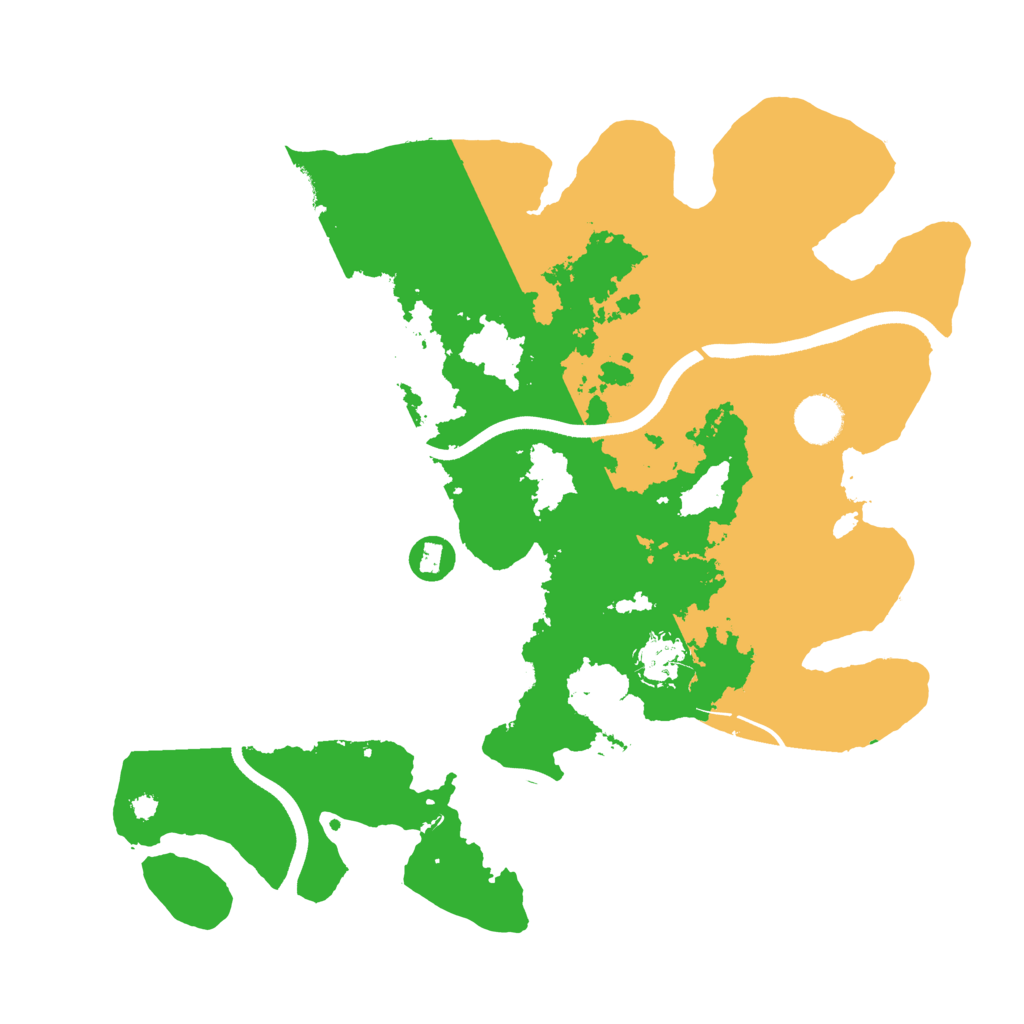 Biome Rust Map: Procedural Map, Size: 3700, Seed: 1599265040