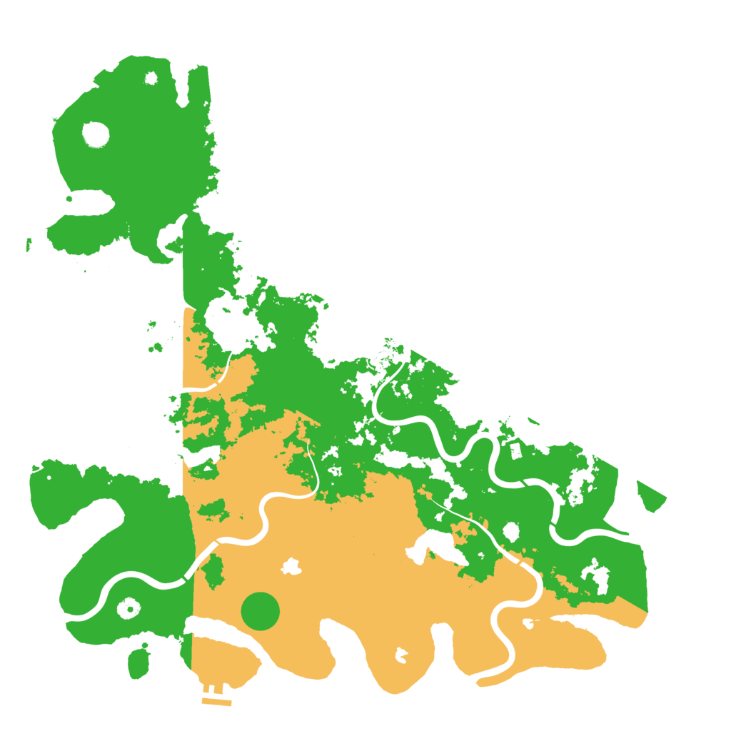 Biome Rust Map: Procedural Map, Size: 5000, Seed: 2342344