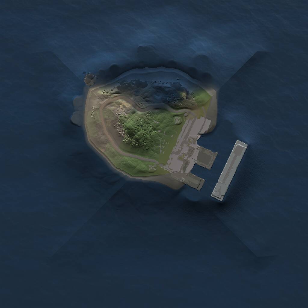 Rust Map: Procedural Map, Size: 1000, Seed: 952107, 2 Monuments