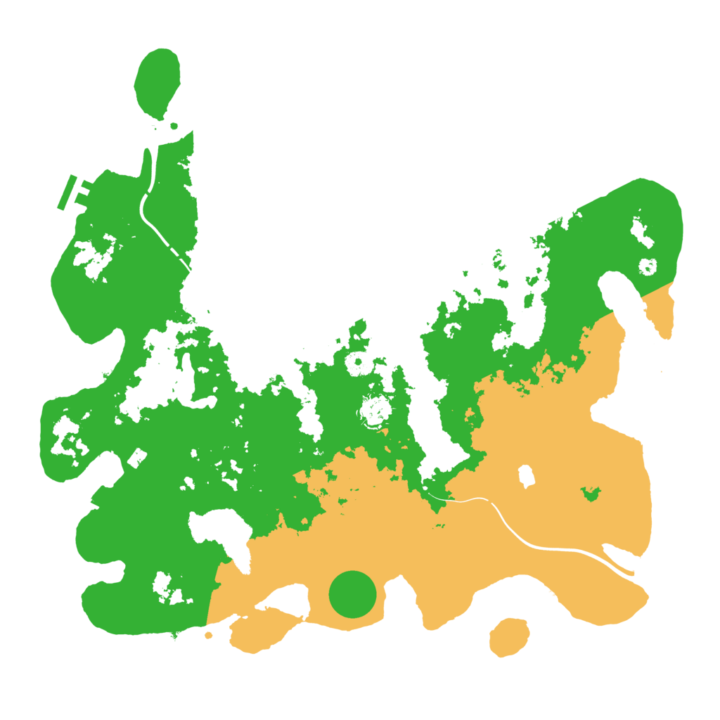 Biome Rust Map: Procedural Map, Size: 4000, Seed: 665544