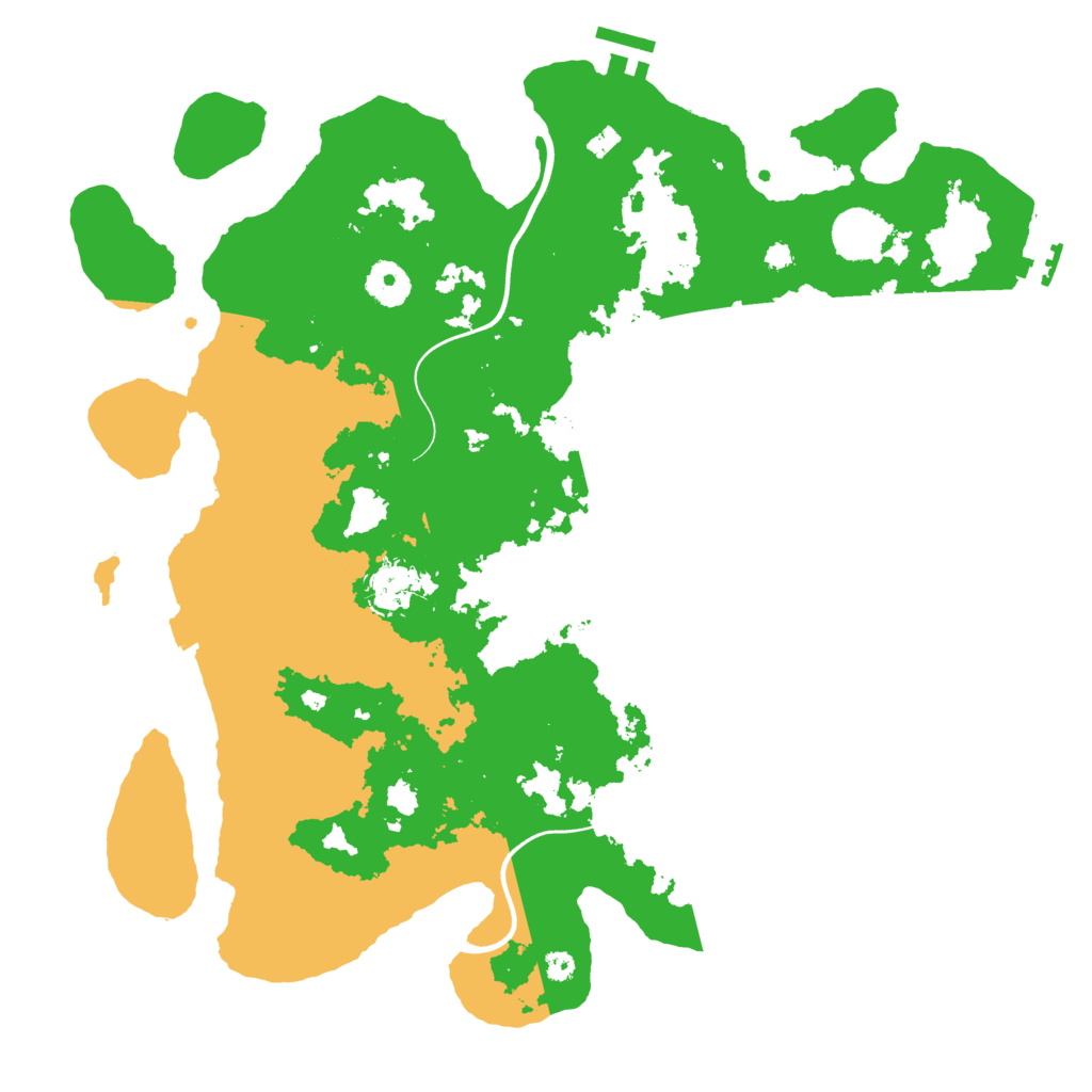 Biome Rust Map: Procedural Map, Size: 3700, Seed: 4473