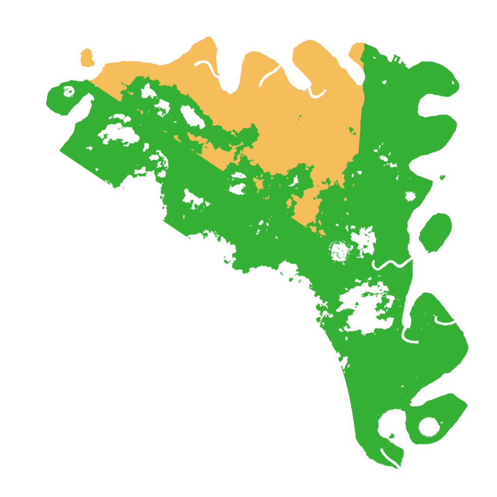 Biome Rust Map: Procedural Map, Size: 4500, Seed: 92107