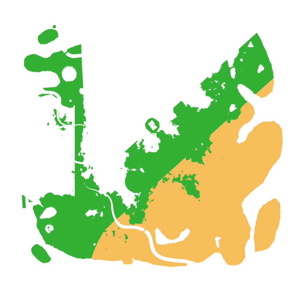 Biome Rust Map: Procedural Map, Size: 3600, Seed: 970731094