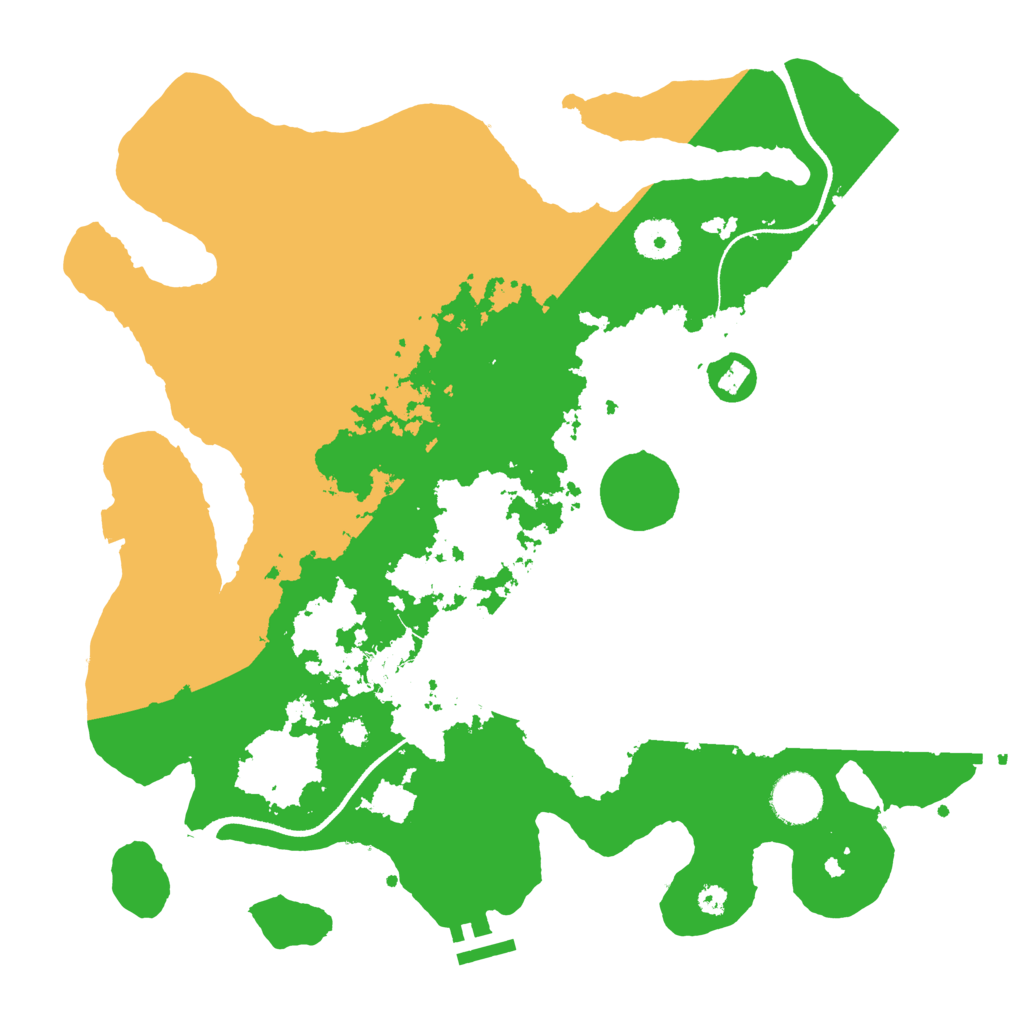 Biome Rust Map: Procedural Map, Size: 3500, Seed: 1994640687