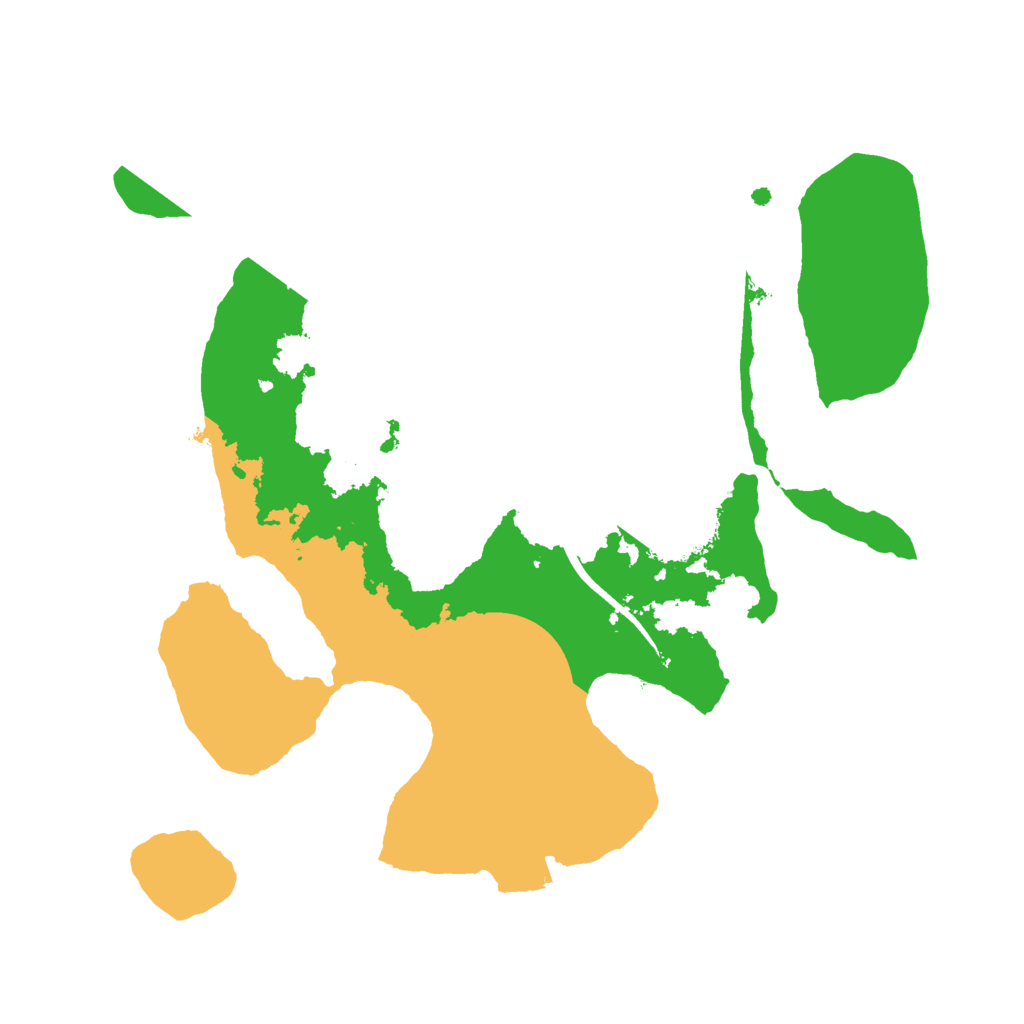 Biome Rust Map: Procedural Map, Size: 2200, Seed: 111111