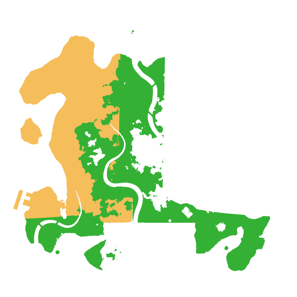 Biome Rust Map: Procedural Map, Size: 3000, Seed: 16516