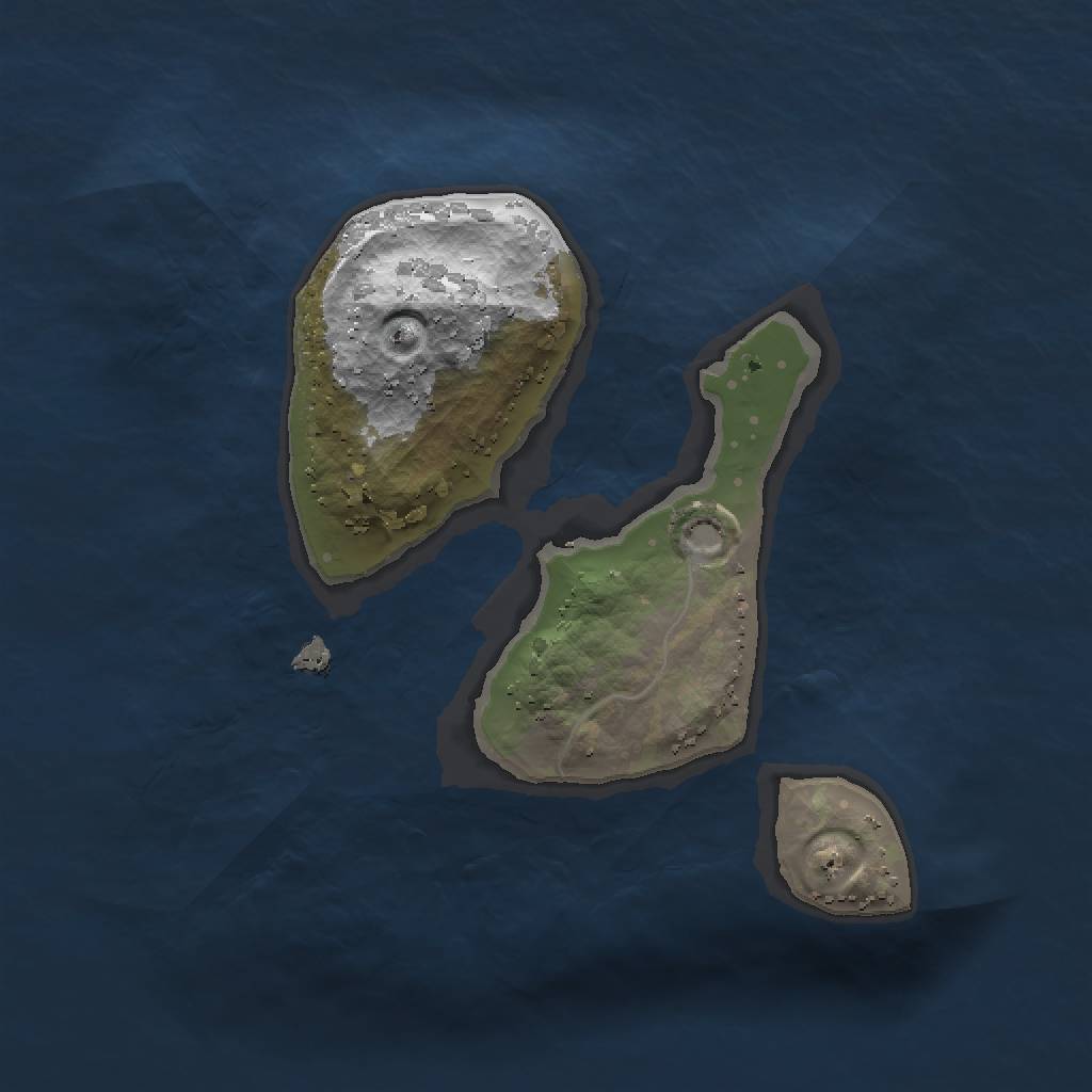 Rust Map: Procedural Map, Size: 1500, Seed: 391137, 6 Monuments