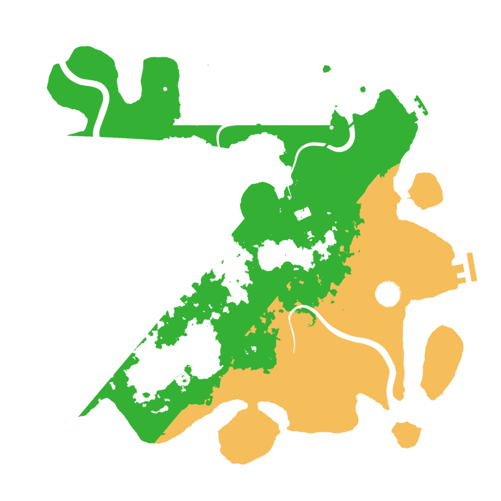 Biome Rust Map: Procedural Map, Size: 3500, Seed: 821431828