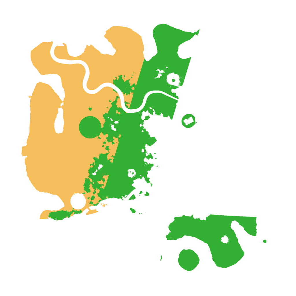 Biome Rust Map: Procedural Map, Size: 3500, Seed: 90298372