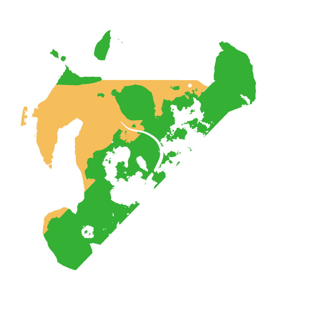 Biome Rust Map: Procedural Map, Size: 2500, Seed: 33687