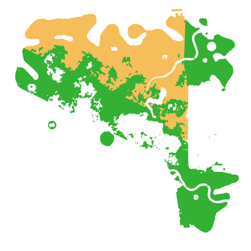 Biome Rust Map: Procedural Map, Size: 4800, Seed: 10255