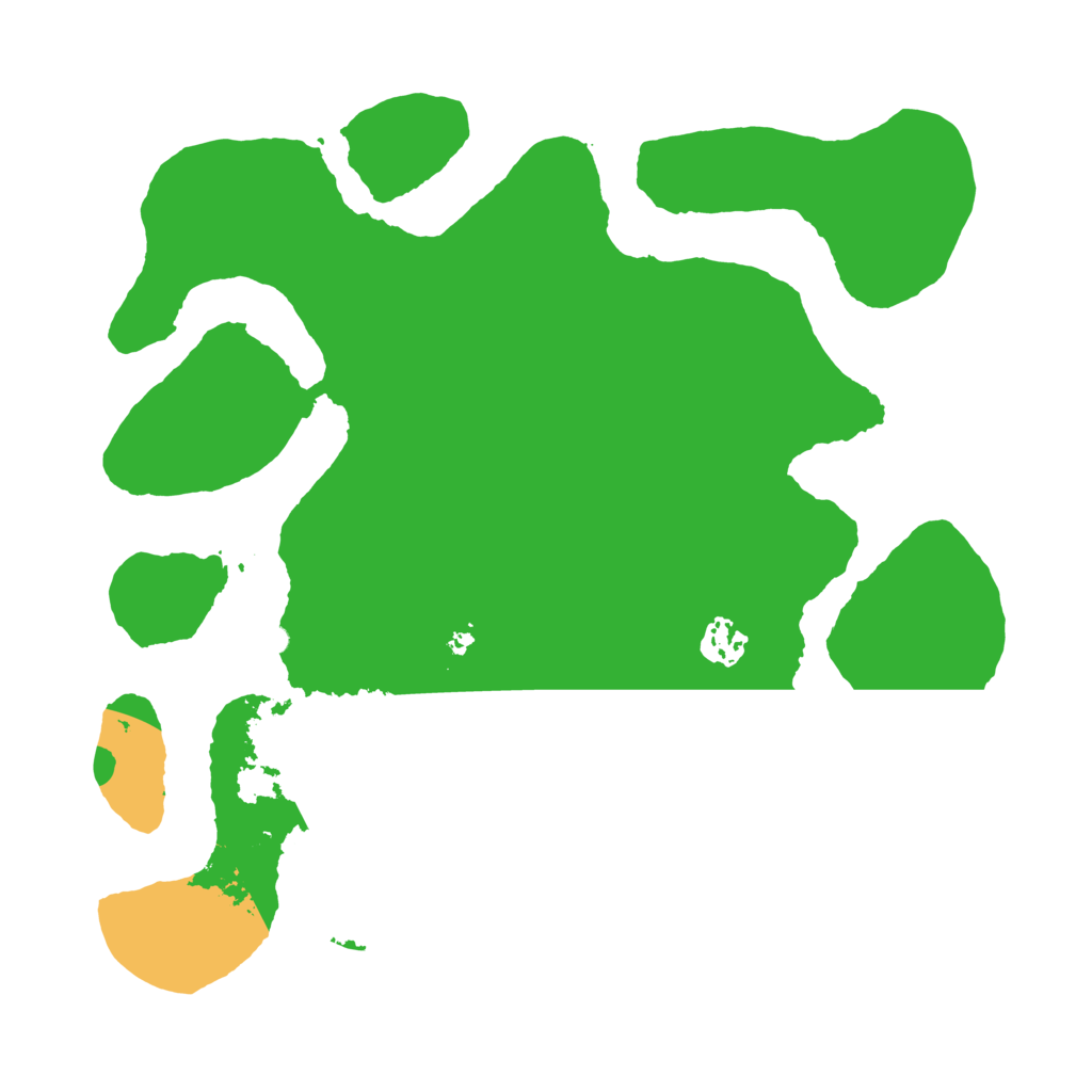 Biome Rust Map: Barren, Size: 3500, Seed: 36414516