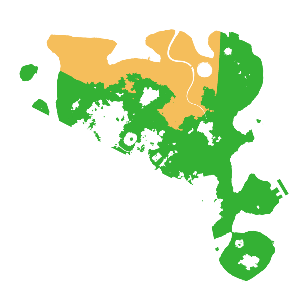 Biome Rust Map: Procedural Map, Size: 3500, Seed: 314014515