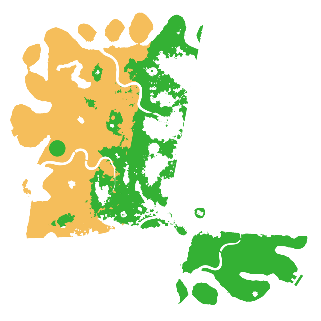 Biome Rust Map: Procedural Map, Size: 5200, Seed: 2421783