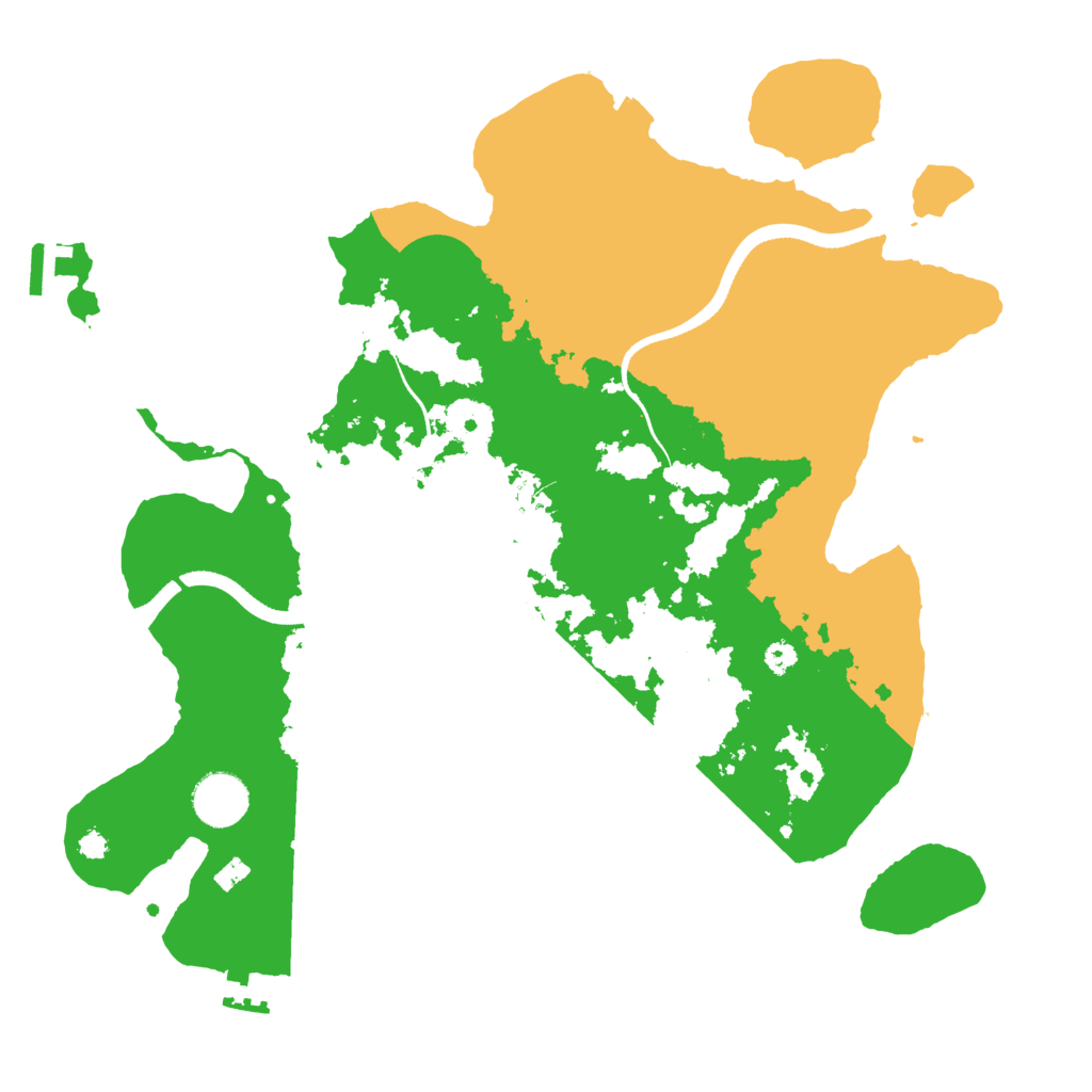 Biome Rust Map: Procedural Map, Size: 3500, Seed: 571412