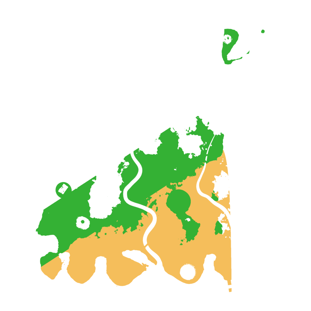 Biome Rust Map: Procedural Map, Size: 3500, Seed: 100027434