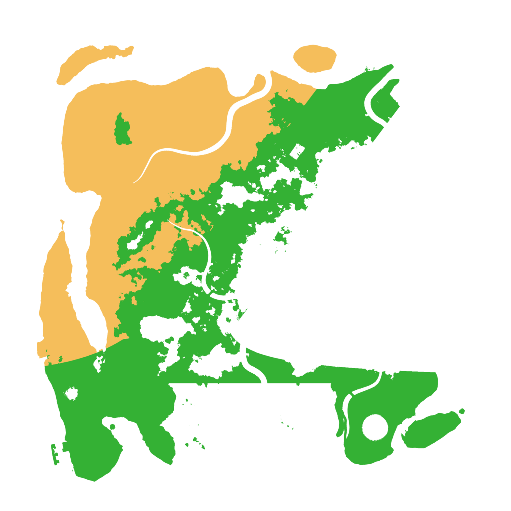 Biome Rust Map: Procedural Map, Size: 3700, Seed: 1131123668