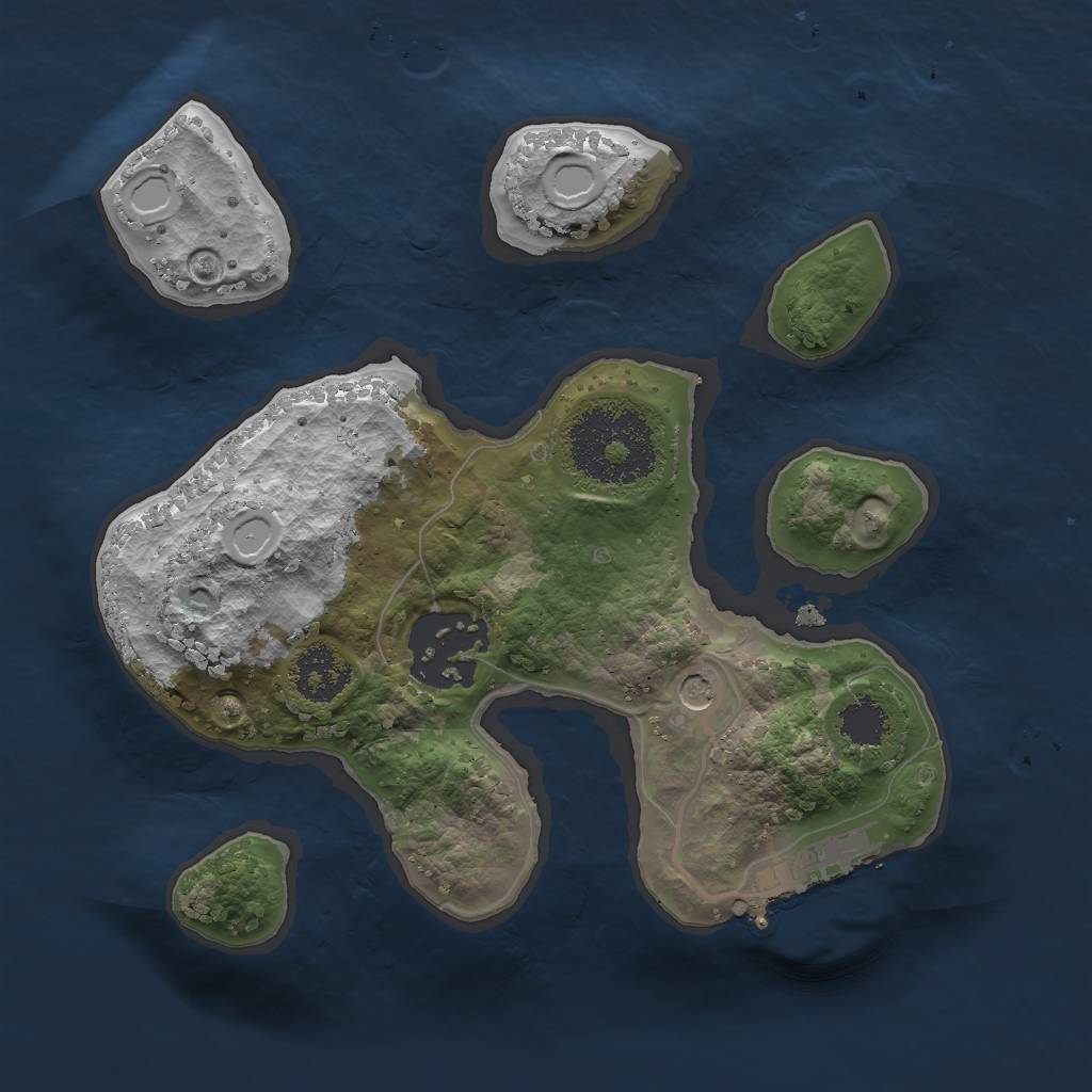 Rust Map: Procedural Map, Size: 2000, Seed: 2021000814, 10 Monuments