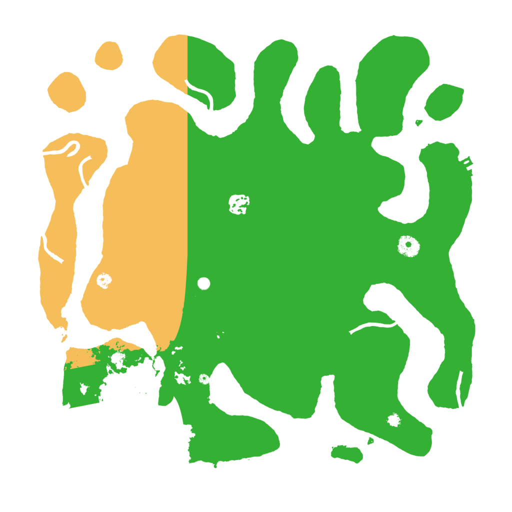 Biome Rust Map: Procedural Map, Size: 3600, Seed: 543640076