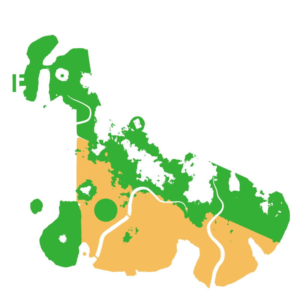 Biome Rust Map: Procedural Map, Size: 3500, Seed: 11408