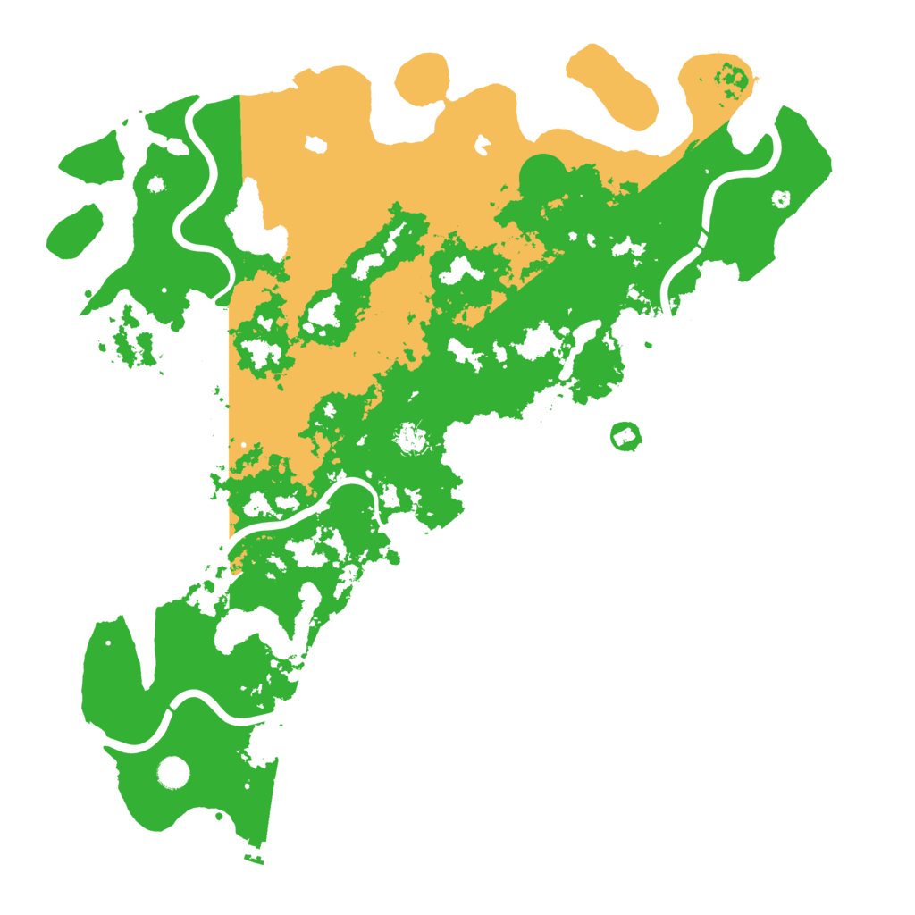 Biome Rust Map: Procedural Map, Size: 5000, Seed: 253525