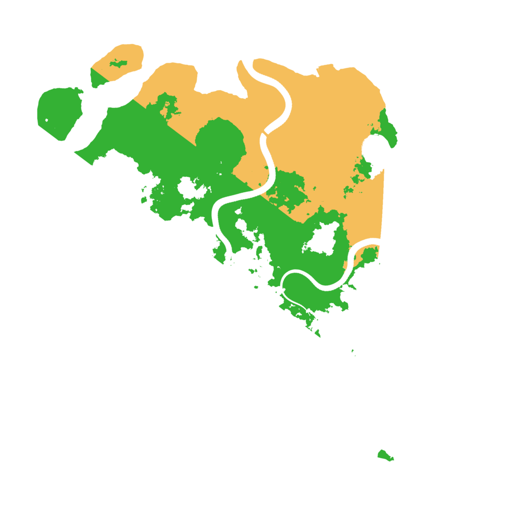 Biome Rust Map: Procedural Map, Size: 3500, Seed: 1540570715