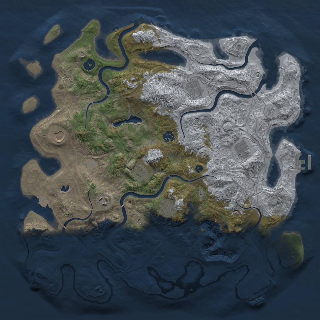 Rust Map: Procedural Map, Size: 4250, Seed: 820210814, 14 Monuments
