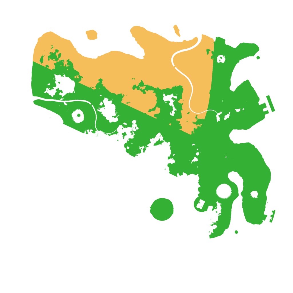 Biome Rust Map: Procedural Map, Size: 3500, Seed: 69699