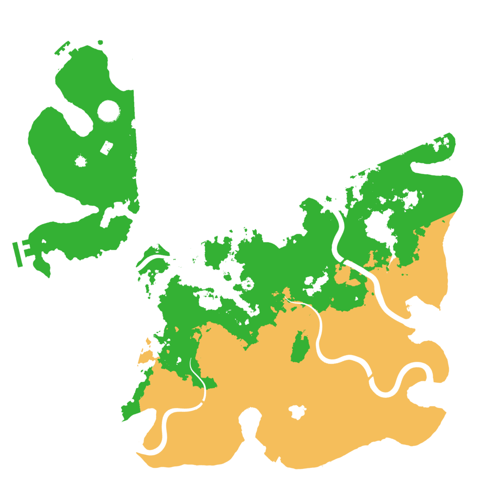 Biome Rust Map: Procedural Map, Size: 4000, Seed: 3333333