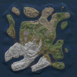 Thumbnail Rust Map: Procedural Map, Size: 3500, Seed: 999999, 18 Monuments